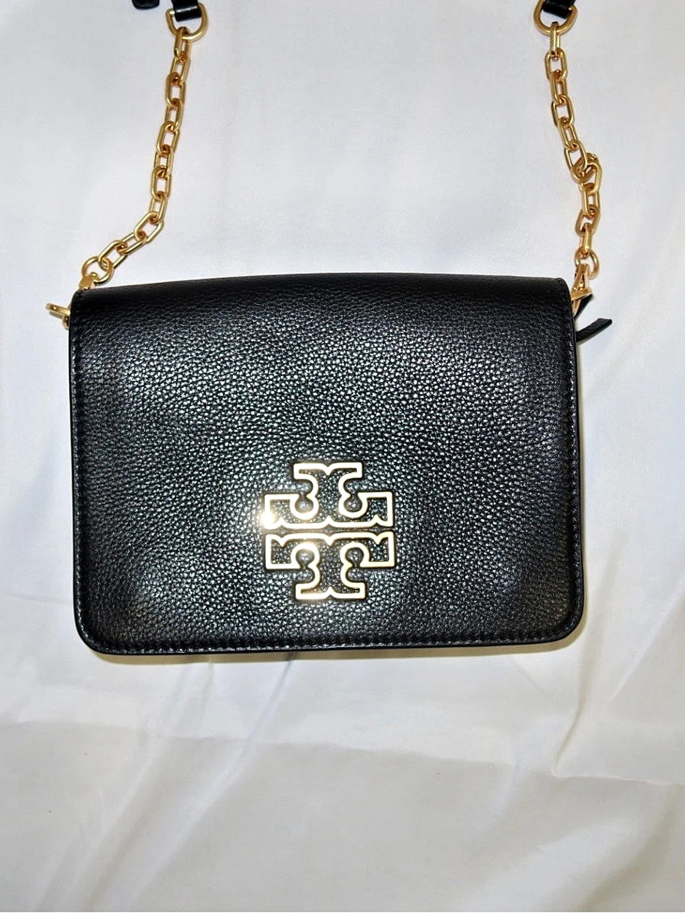 Tory Burch Miller Mini Convertible Shoulder Bag Black Like New